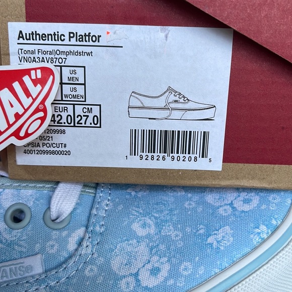 Vans Authentic Platform
(Tonal Floral)Omphldstrwt
VNOA3AV8707 WMNS sneakers - Picture 16 of 16